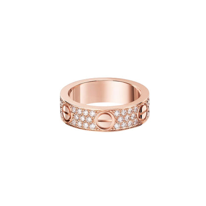 [Riva Jewelry]LOVE 5.5MM FULL-PAVÉ DIAMOND RING
