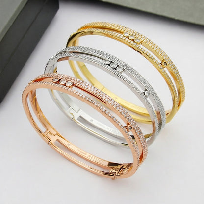 [Riva Jewelry]MOVE ROMANE PAVÉ DIAMOND BANGLE BRACELET