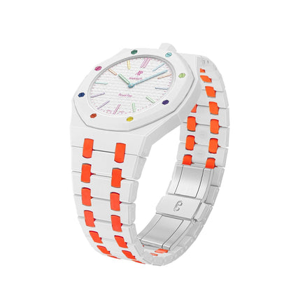 [Riva Jewelry]Royal Oak Pop Exclusive Bioceramic Case & Bioceramic Strap Mix Color