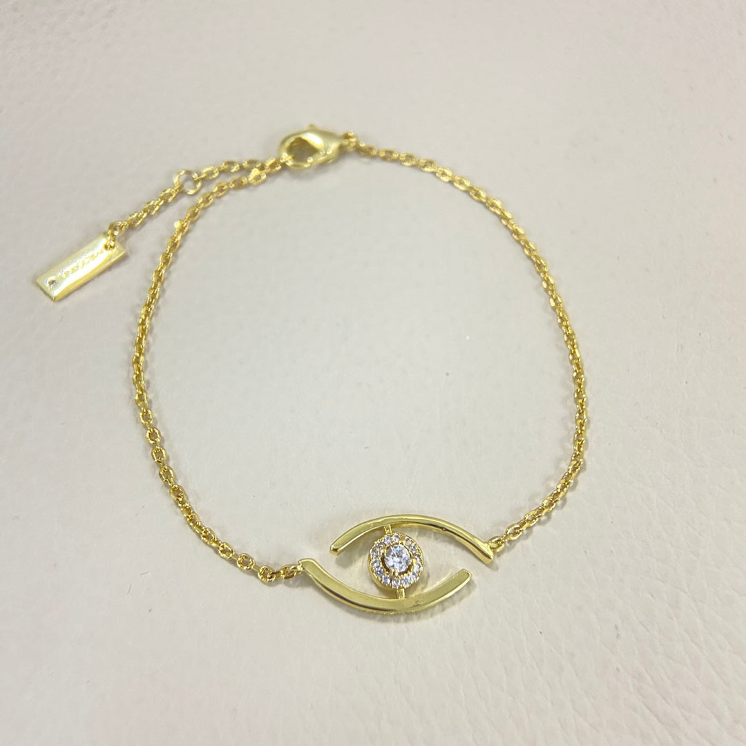 [Riva Jewelry]LUCKY EYE PAVÉ-SET DIAMOND BRACELET
