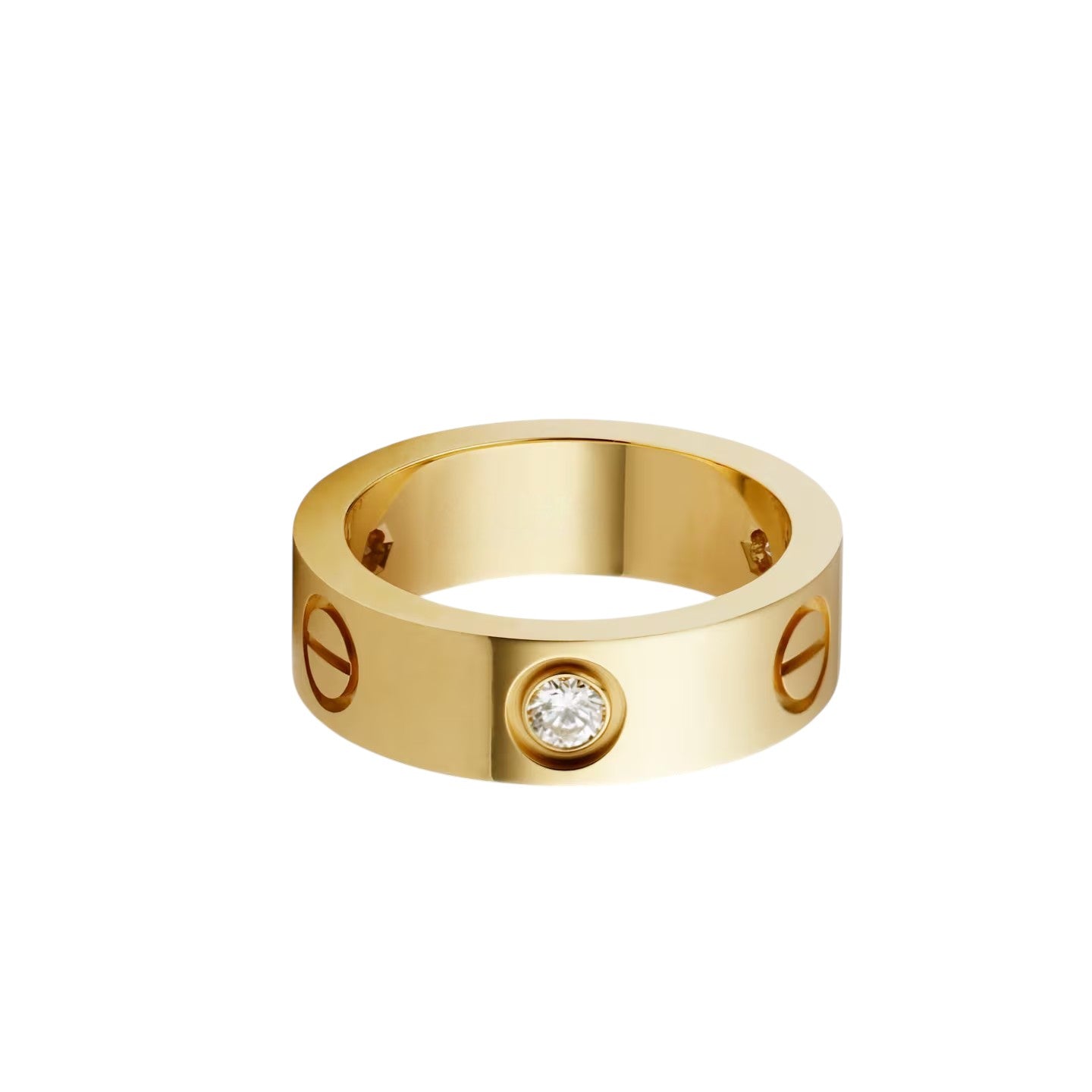 [Riva Jewelry]LOVE 5.5MM 3 DIAMONDS RING