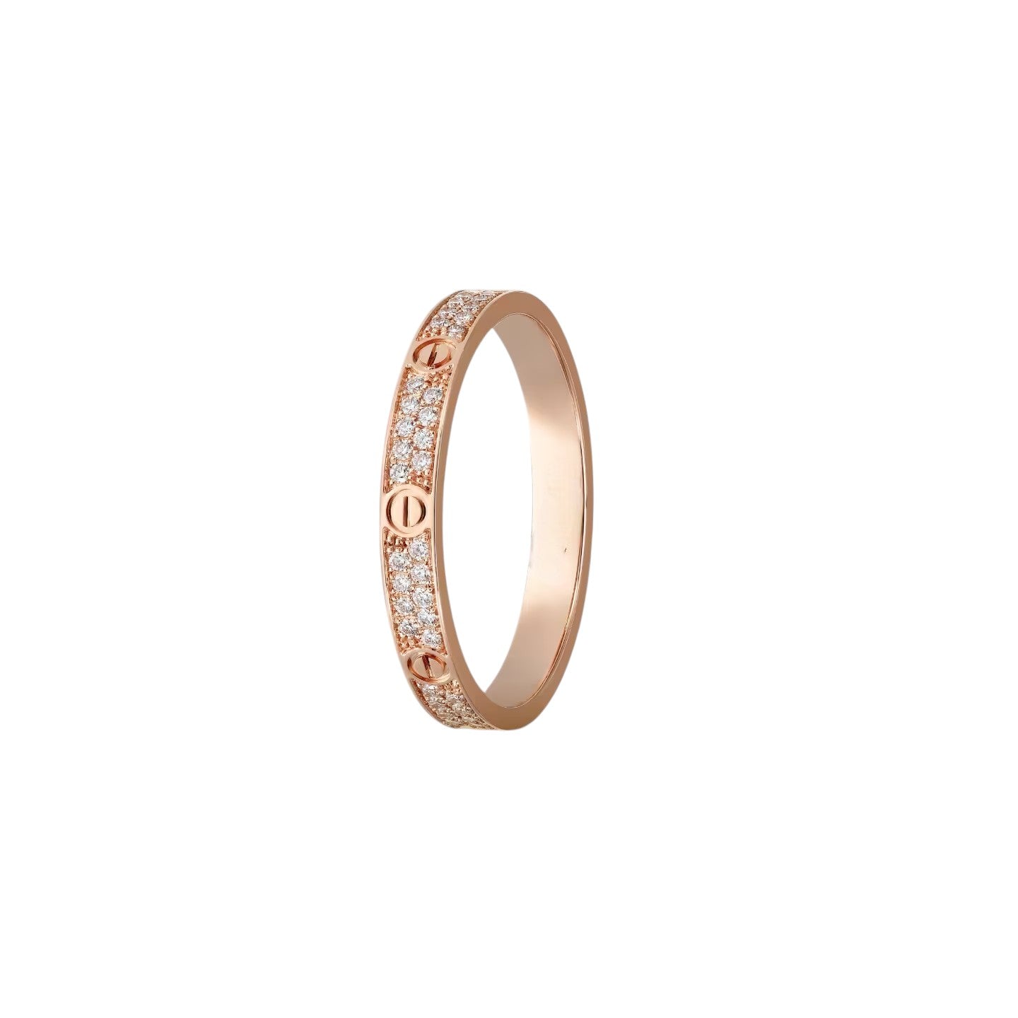 [Riva Jewelry]LOVE 2.6MM PAVÉ DIAMOND RING