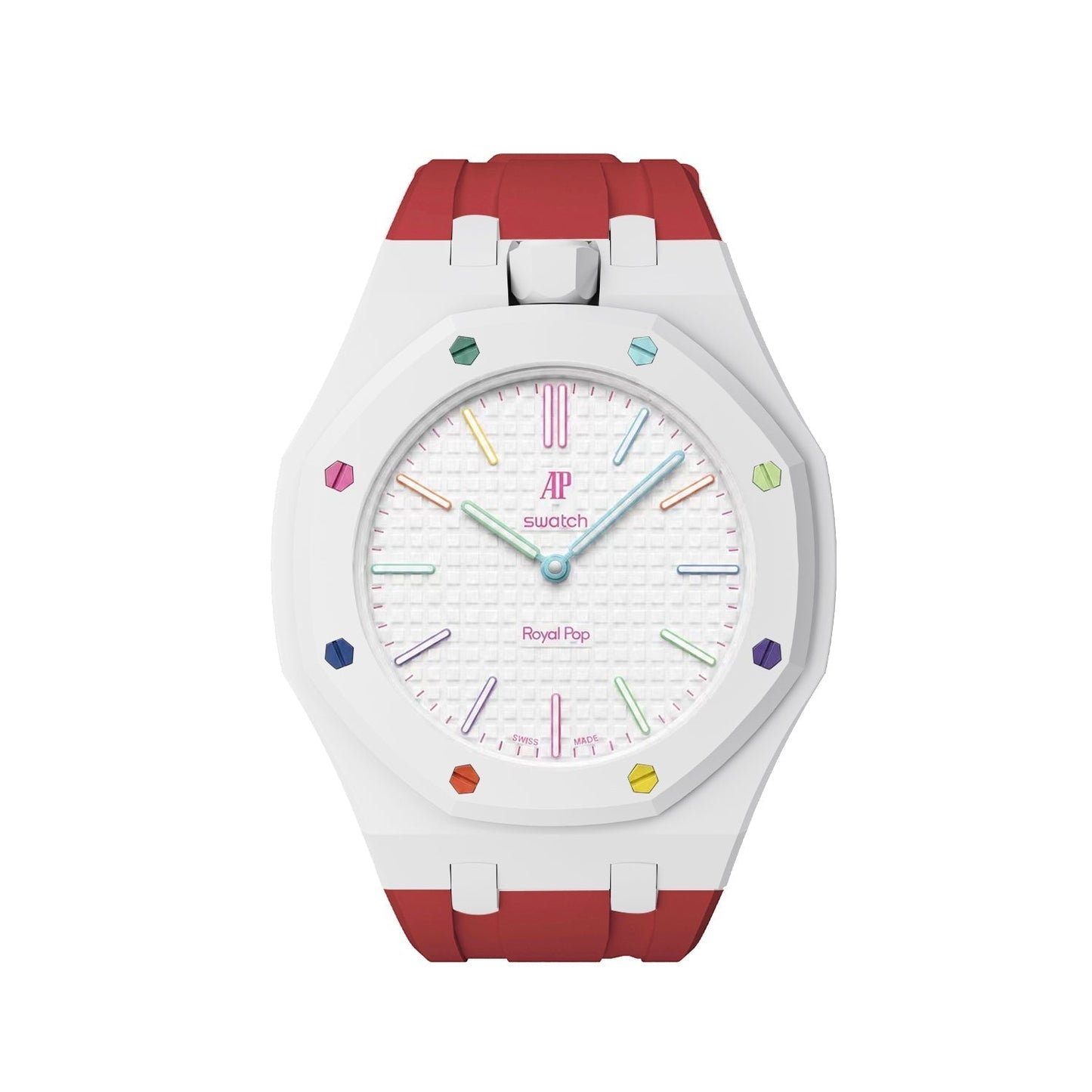 [Riva Jewelry]Royal Oak Pop Exclusive Bioceramic Case & Silicone Strap Mix Color