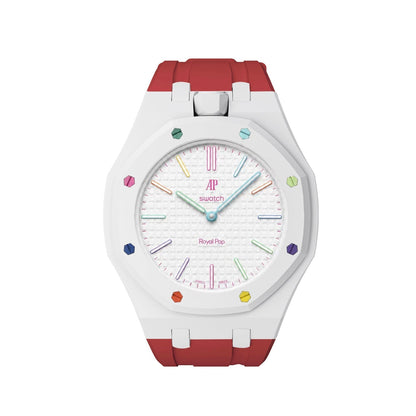 [Riva Jewelry]Royal Oak Pop Exclusive Bioceramic Case & Silicone Strap Mix Color