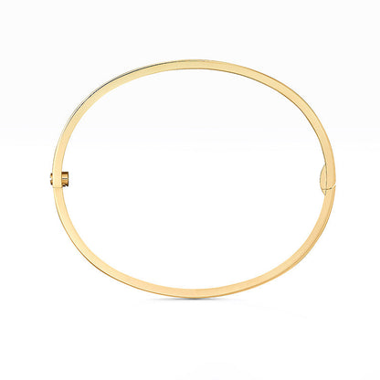 [Riva Jewelry]LOVE 3.65MM SMALL MODEL BANGLE - 6-DIAMOND