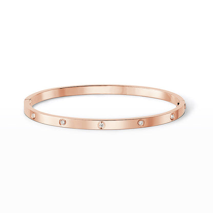 [Riva Jewelry]LOVE 3.65MM SMALL MODEL BANGLE - 10-DIAMOND