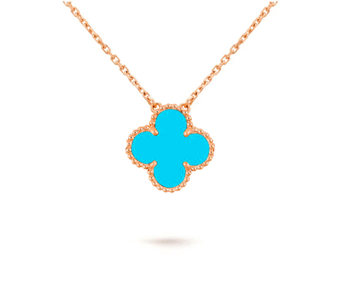 [Riva Jewelry]15MM CLOVER FLOWER PENDANT NECKLACE COLLECTION