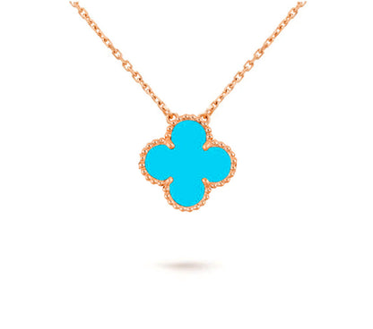 [Riva Jewelry]15MM CLOVER FLOWER PENDANT NECKLACE COLLECTION