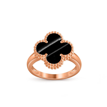 [Riva Jewelry]LUCKY CLOVER VINTAGE ROSE GOLD RING COLLECTION