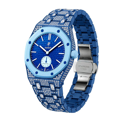 [Riva Jewelry]Royal Oak Pop Exclusive Bioceramic Case & Bioceramic Strap Full Diamond