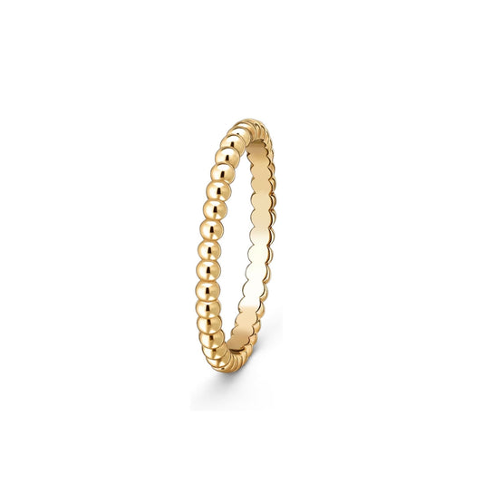 [Riva Jewelry]SIGNATURE PERLÉE BEADED BAND RING