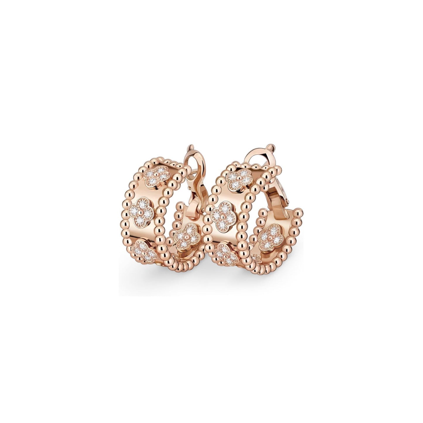 [Riva Jewelry]KALEIDOSCOPE CLOVER HOOP EARRINGS