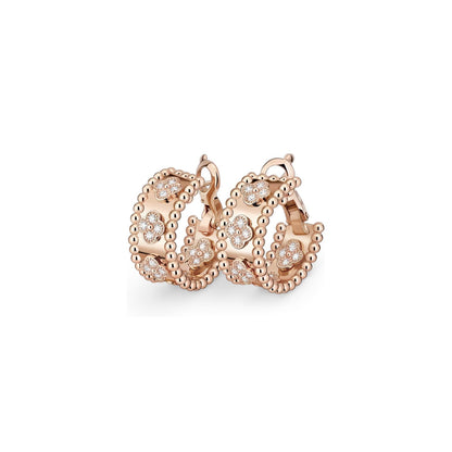 [Riva Jewelry]KALEIDOSCOPE CLOVER HOOP EARRINGS