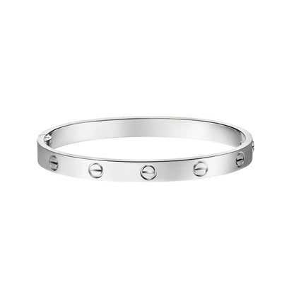 [Riva Jewelry]CLASSIC 6.1MM LOVE SINGLE-SCREW CLOSURE BANGLE