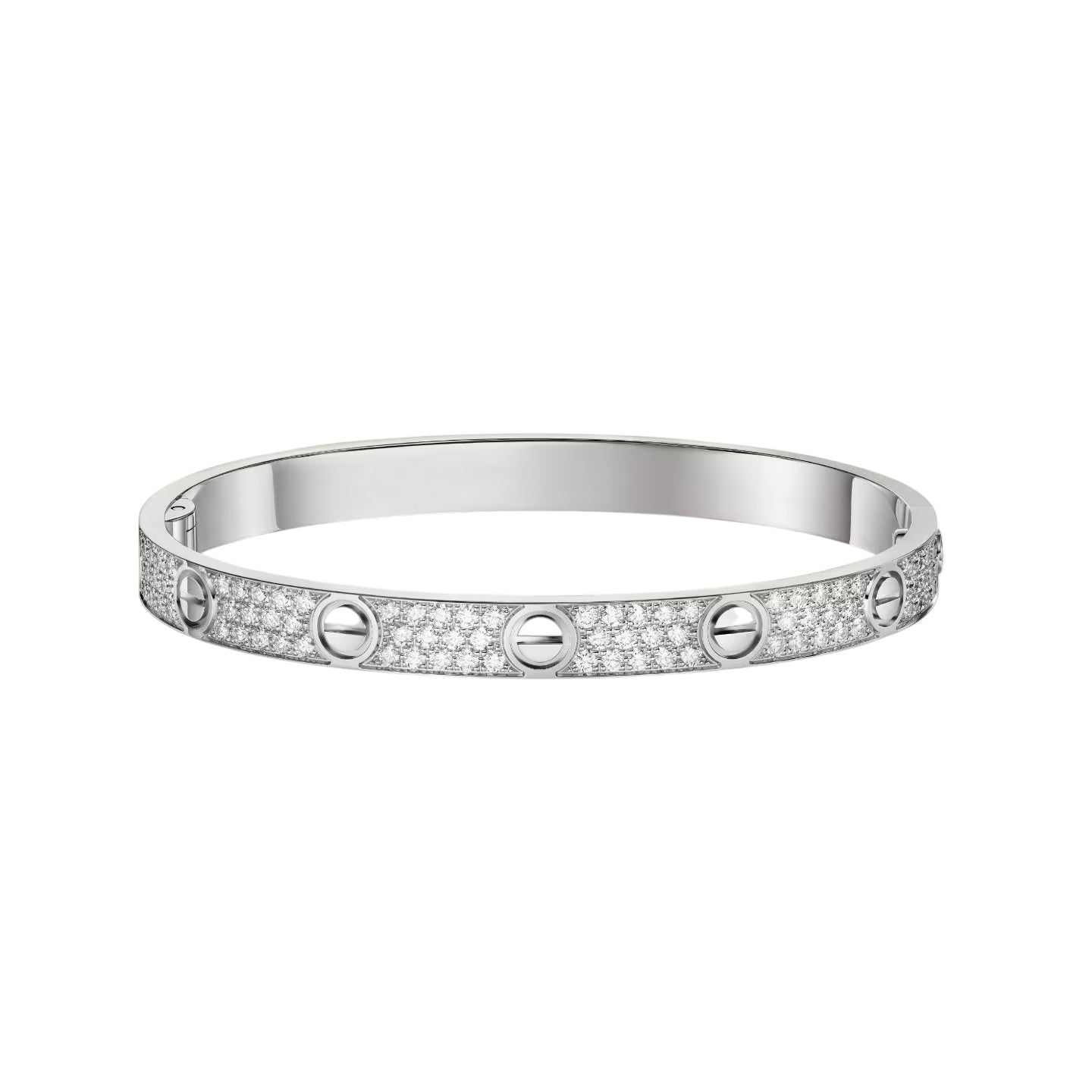[Riva Jewelry]CLASSIC 6.1MM LOVE BANGLE - FULL PAVÉ