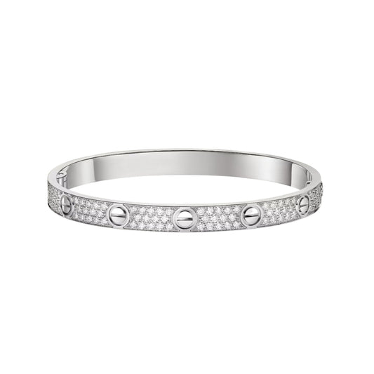 [Riva Jewelry]CLASSIC 6.1MM LOVE BANGLE - FULL PAVÉ