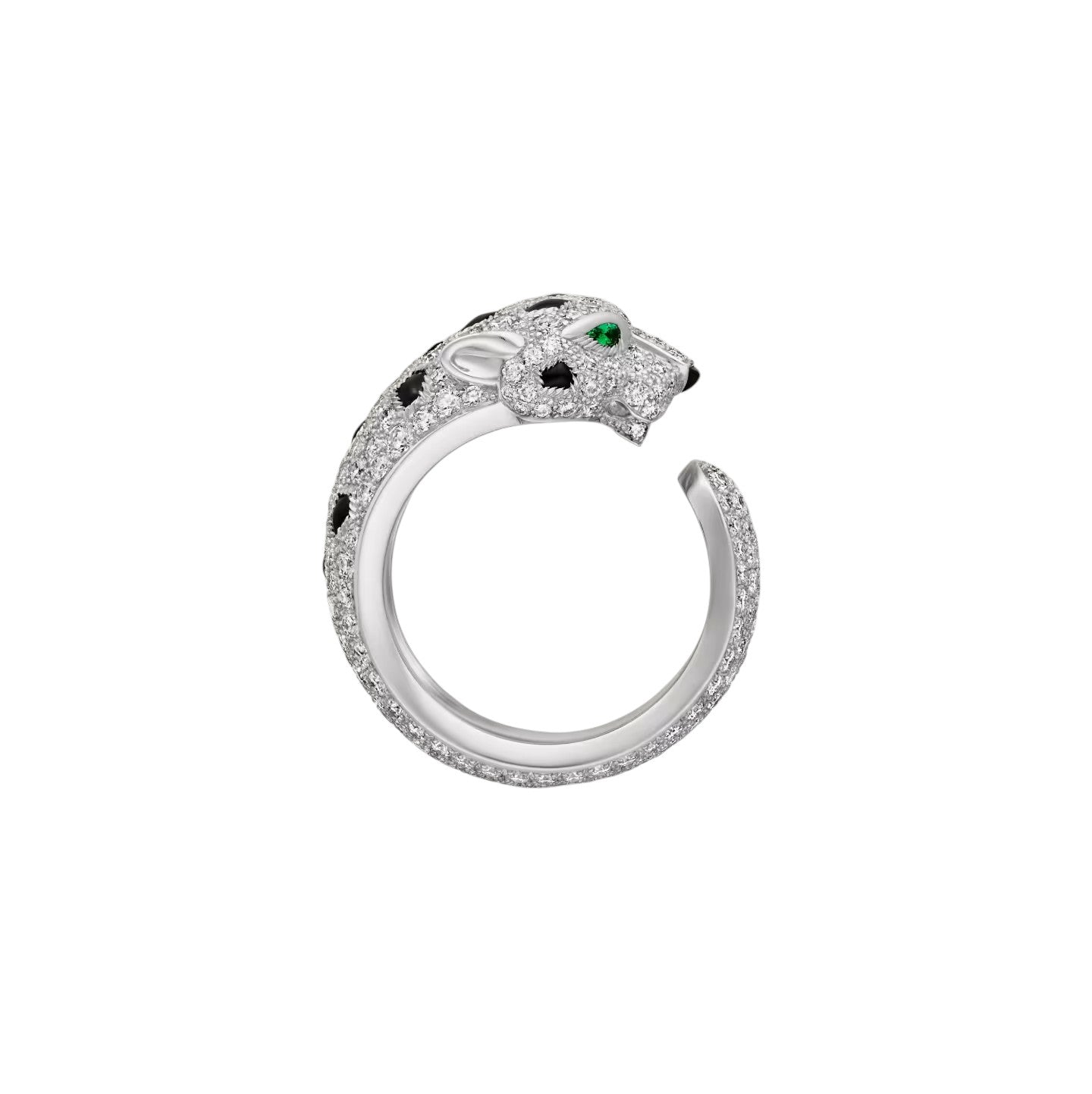 [Riva Jewelry]PANTHÈRE DE DIAMOND HALF-PAVÉ MEDIUM RING