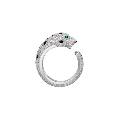[Riva Jewelry]PANTHÈRE DE DIAMOND HALF-PAVÉ MEDIUM RING