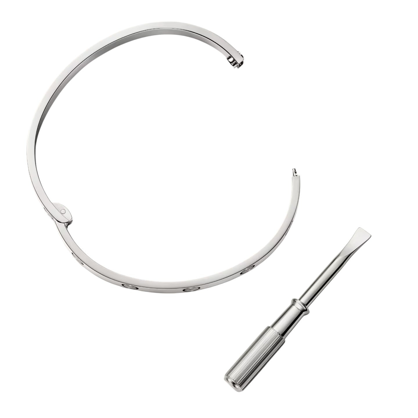 [Riva Jewelry]CLASSIC 6.1MM LOVE SINGLE-SCREW CLOSURE BANGLE