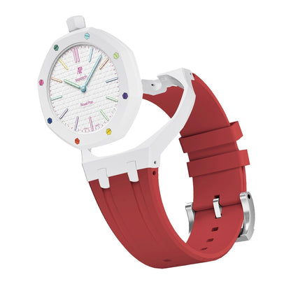 [Riva Jewelry]Royal Oak Pop Exclusive Bioceramic Case & Silicone Strap Mix Color