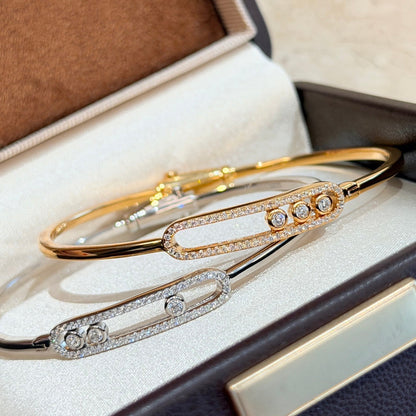 [Riva Jewelry]MOVE PAVÉ DIAMOND BANGLE BRACELET M