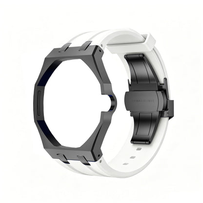 [Riva Jewelry]OAK POP BLACK STEEL CASE & SILICONE STRAP