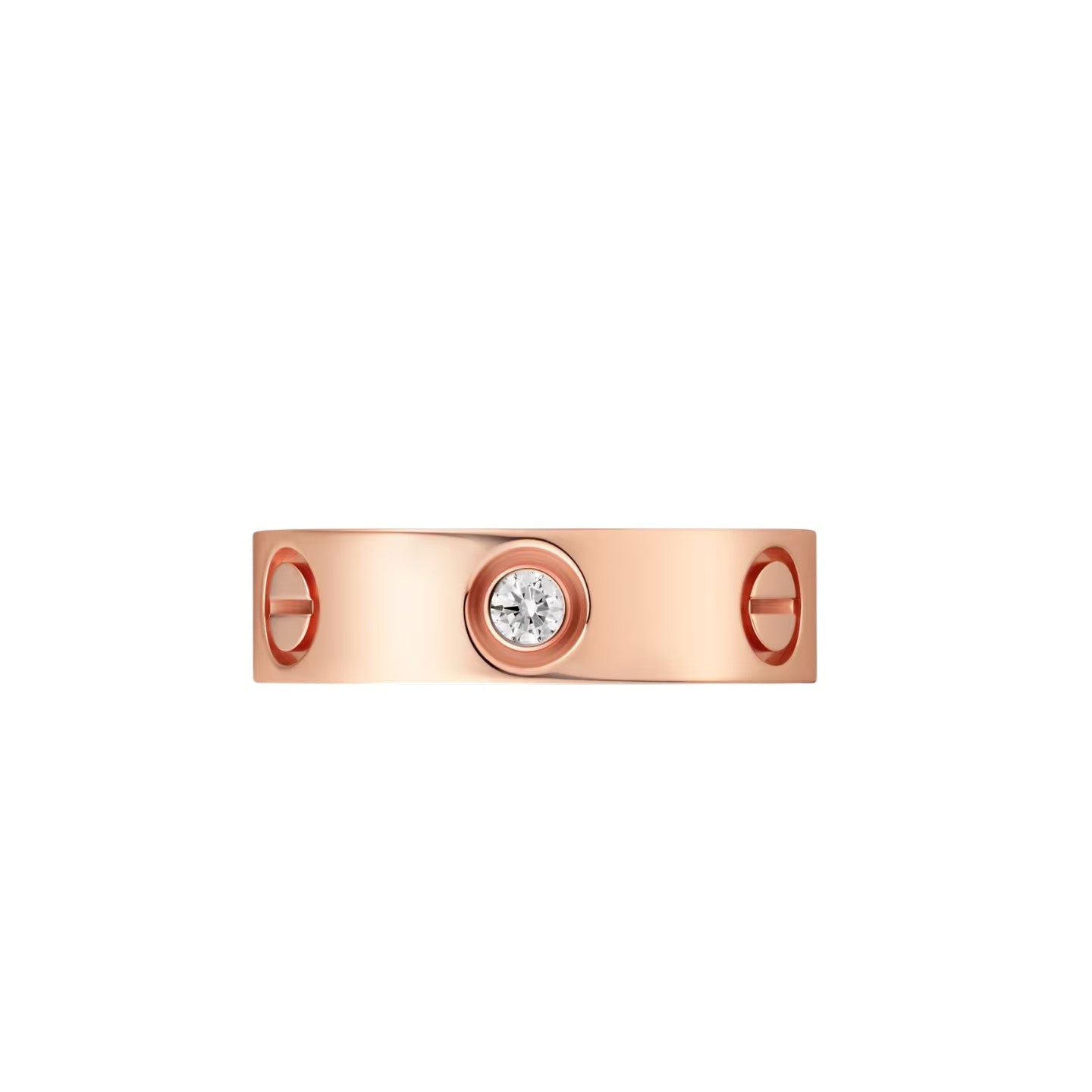 [Riva Jewelry]LOVE 5.5MM 3 DIAMONDS RING
