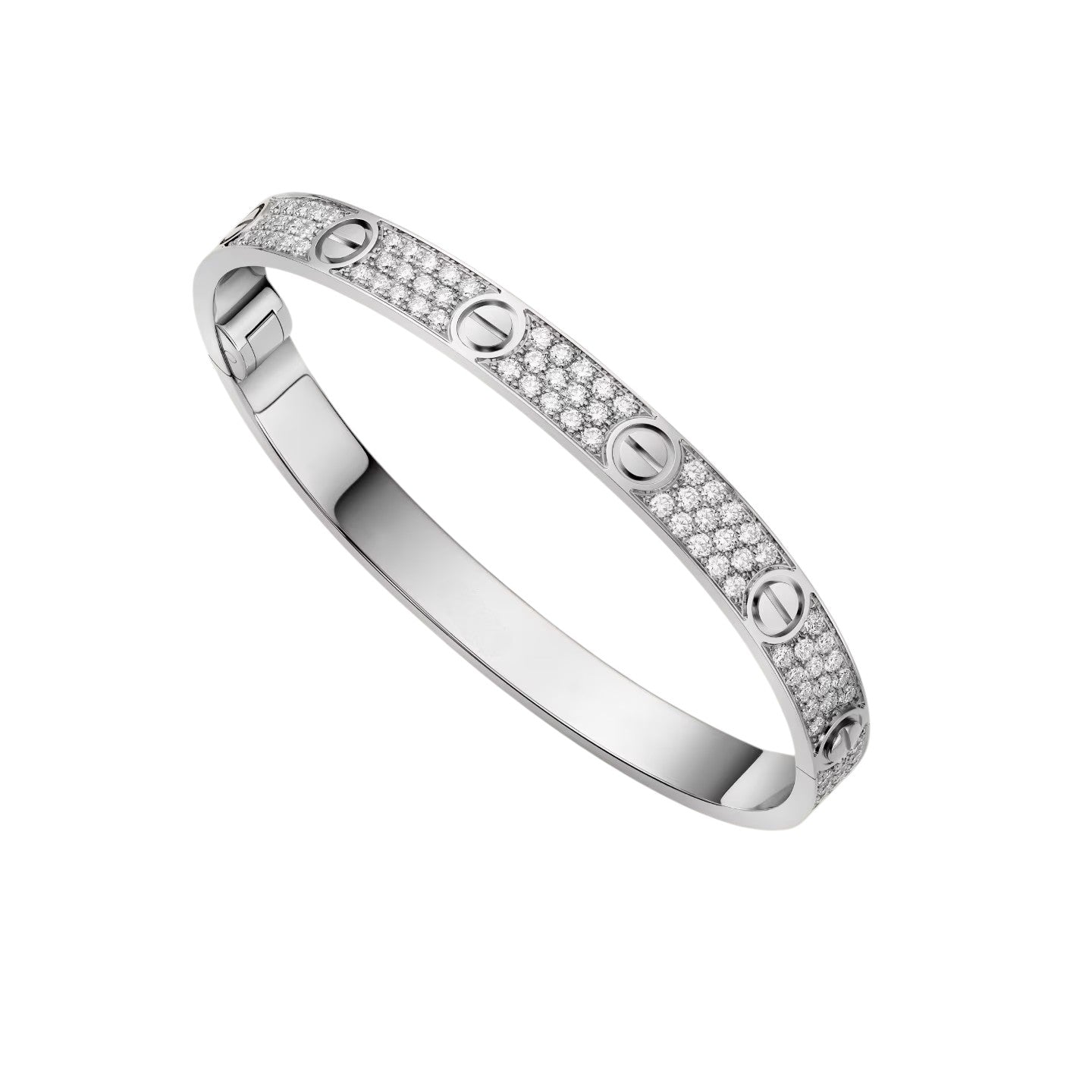 [Riva Jewelry]CLASSIC 6.1MM LOVE BANGLE - FULL PAVÉ