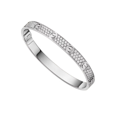 [Riva Jewelry]CLASSIC 6.1MM LOVE BANGLE - FULL PAVÉ