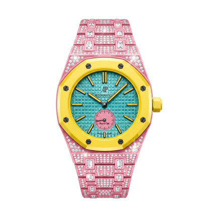 [Riva Jewelry]Royal Oak Pop Exclusive Bioceramic Case & Bioceramic Strap Full Diamond