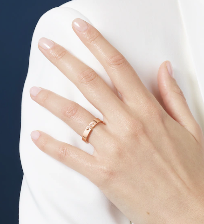 [Riva Jewelry]ALLIANCE LIENS VIDENCE DIAMOND 4MM RING