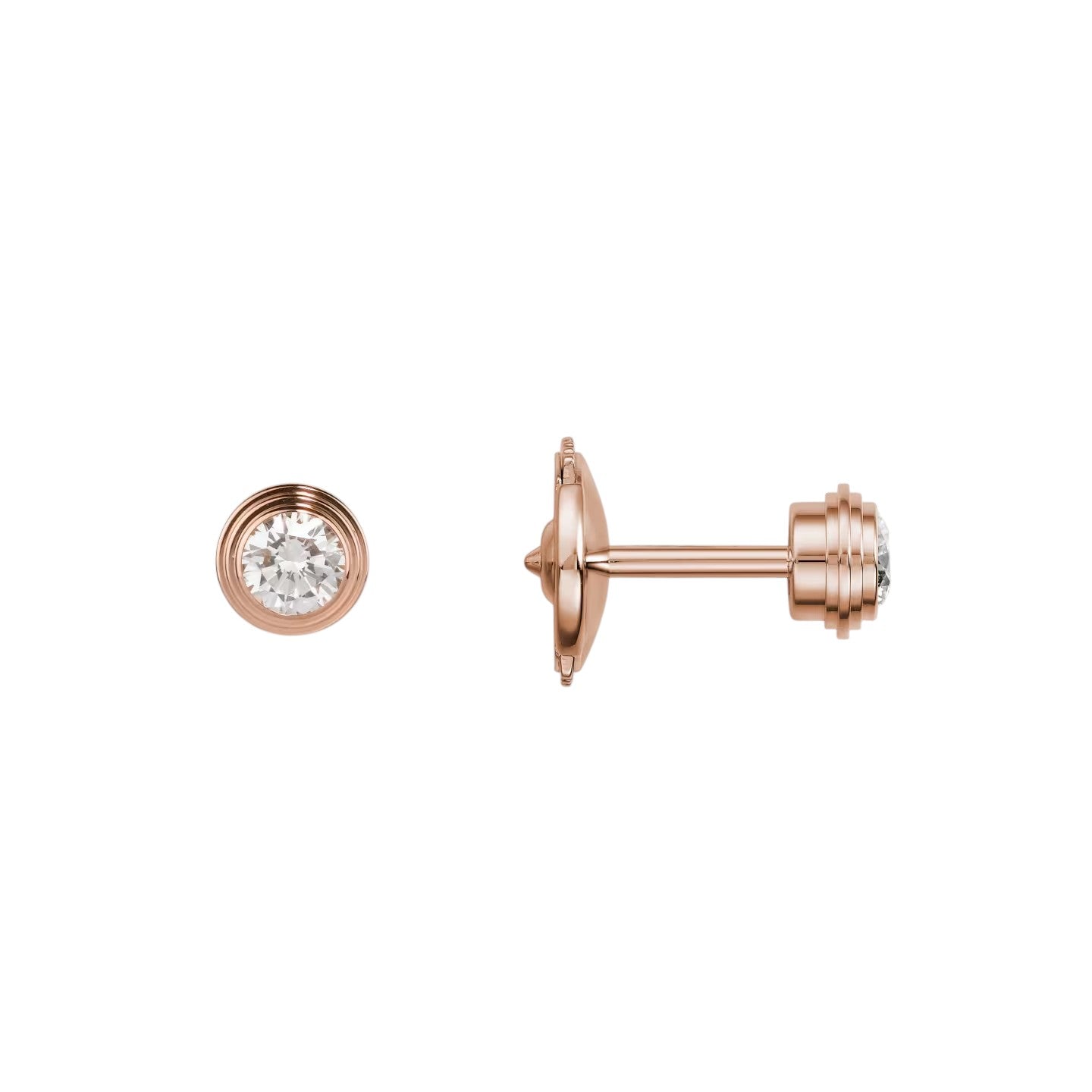 [Riva Jewelry]D'AMOUR 5MM DIAMOND STUD EARRINGS