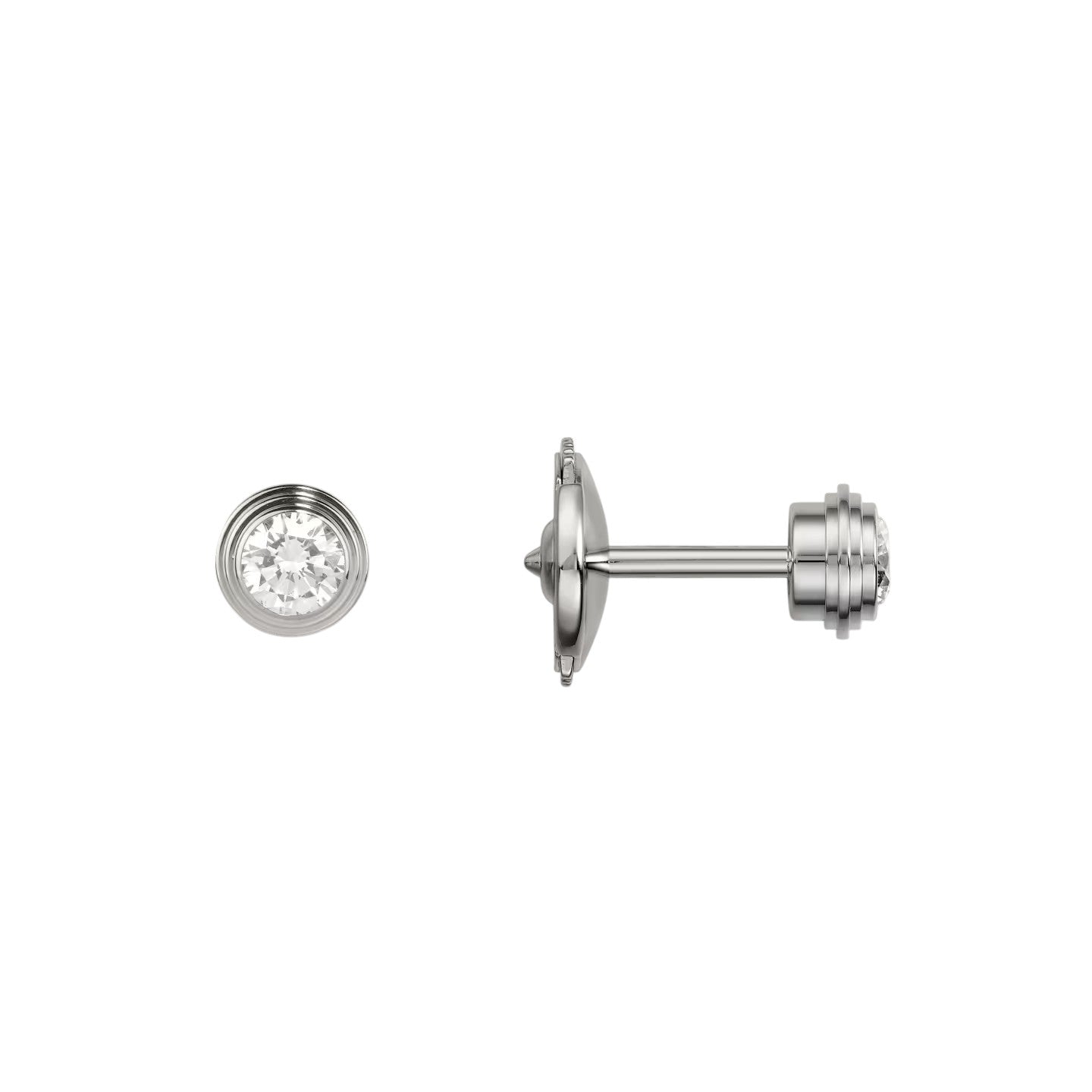 [Riva Jewelry]D'AMOUR 5MM DIAMOND STUD EARRINGS