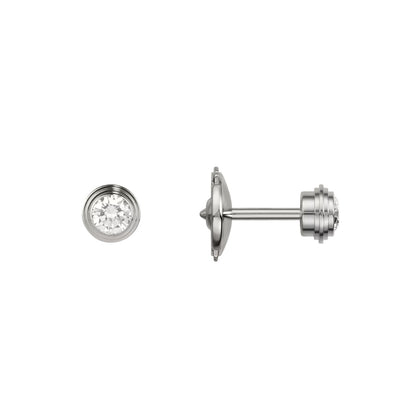 [Riva Jewelry]D'AMOUR 5MM DIAMOND STUD EARRINGS