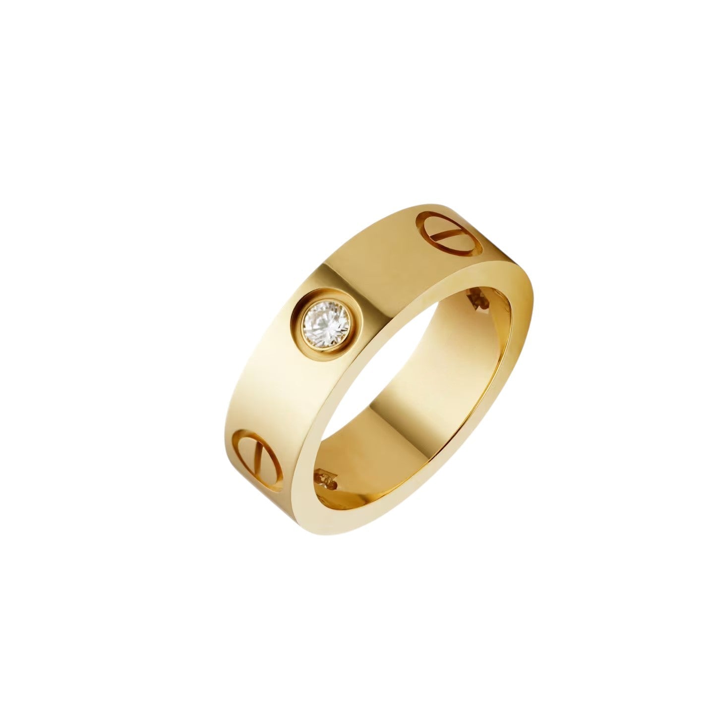 [Riva Jewelry]LOVE 5.5MM 3 DIAMONDS RING
