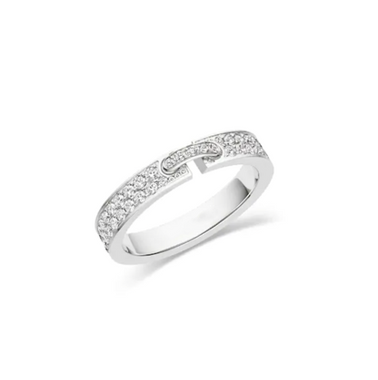 [Riva Jewelry]ALLIANCE LIENS VIDENCE PAVED DIAMOND 4MM RING