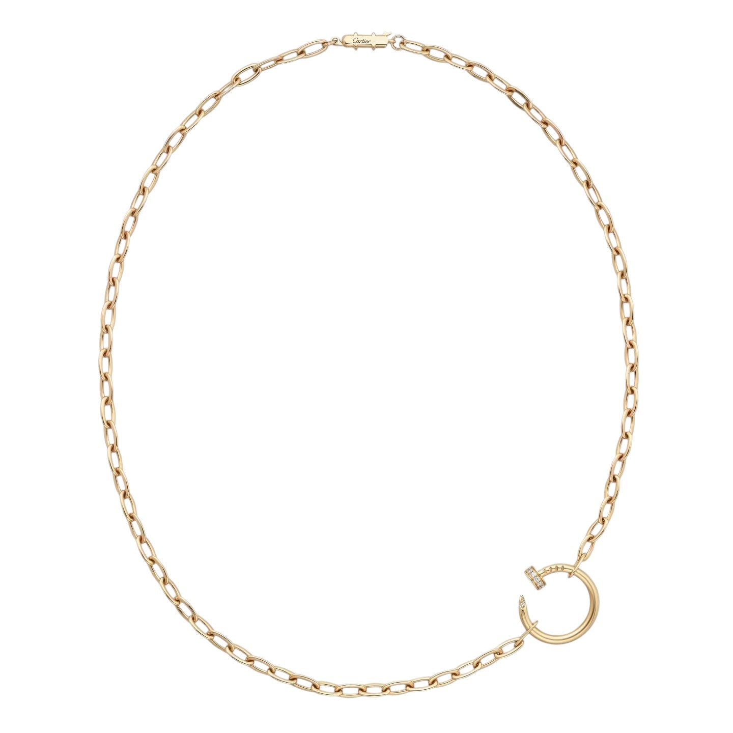 [Riva Jewelry]CLOU DIAMOND NAIL PENDANT NECKLACE