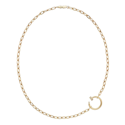 [Riva Jewelry]CLOU DIAMOND NAIL PENDANT NECKLACE