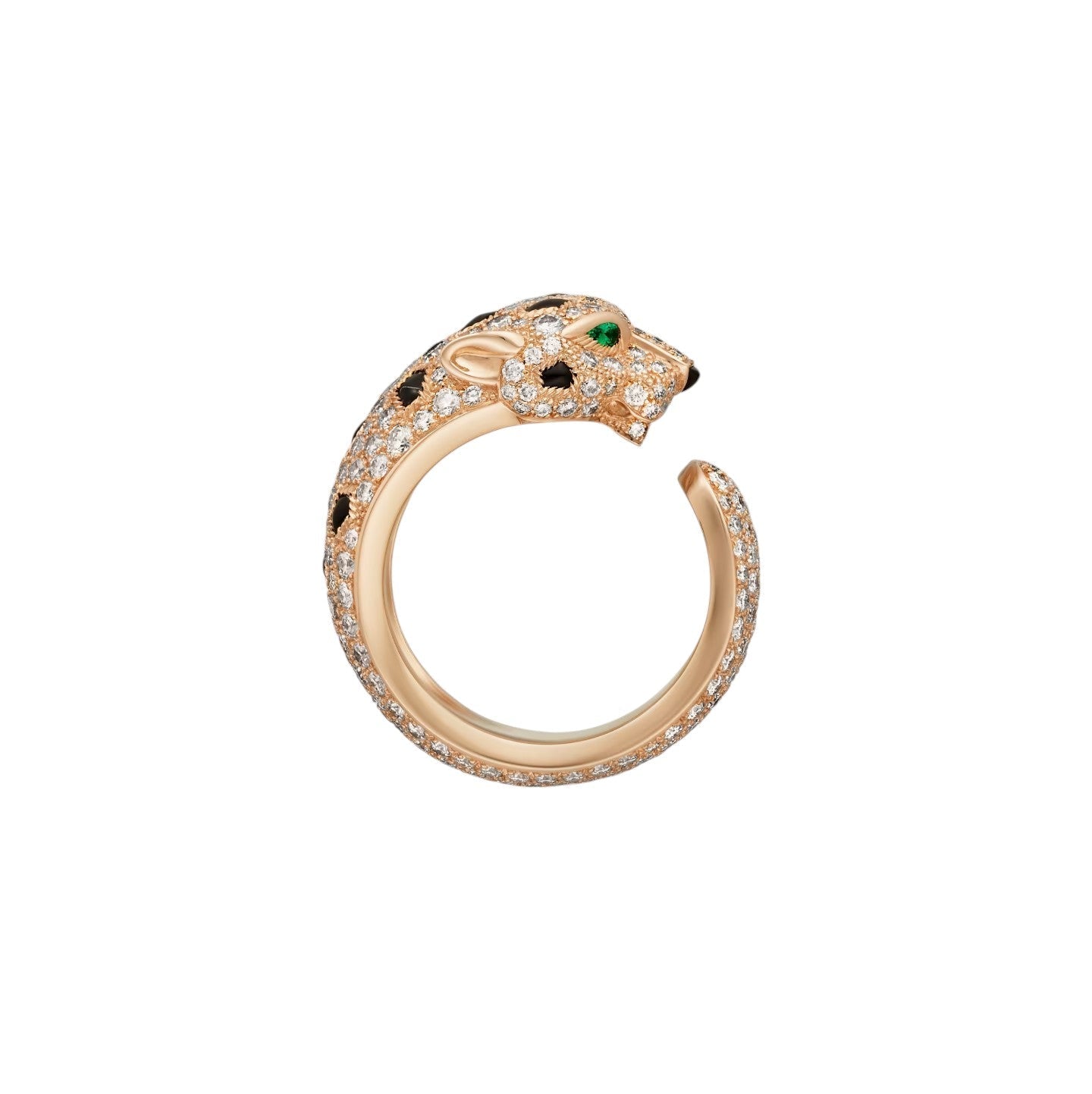 [Riva Jewelry]PANTHÈRE DE DIAMOND HALF-PAVÉ MEDIUM RING
