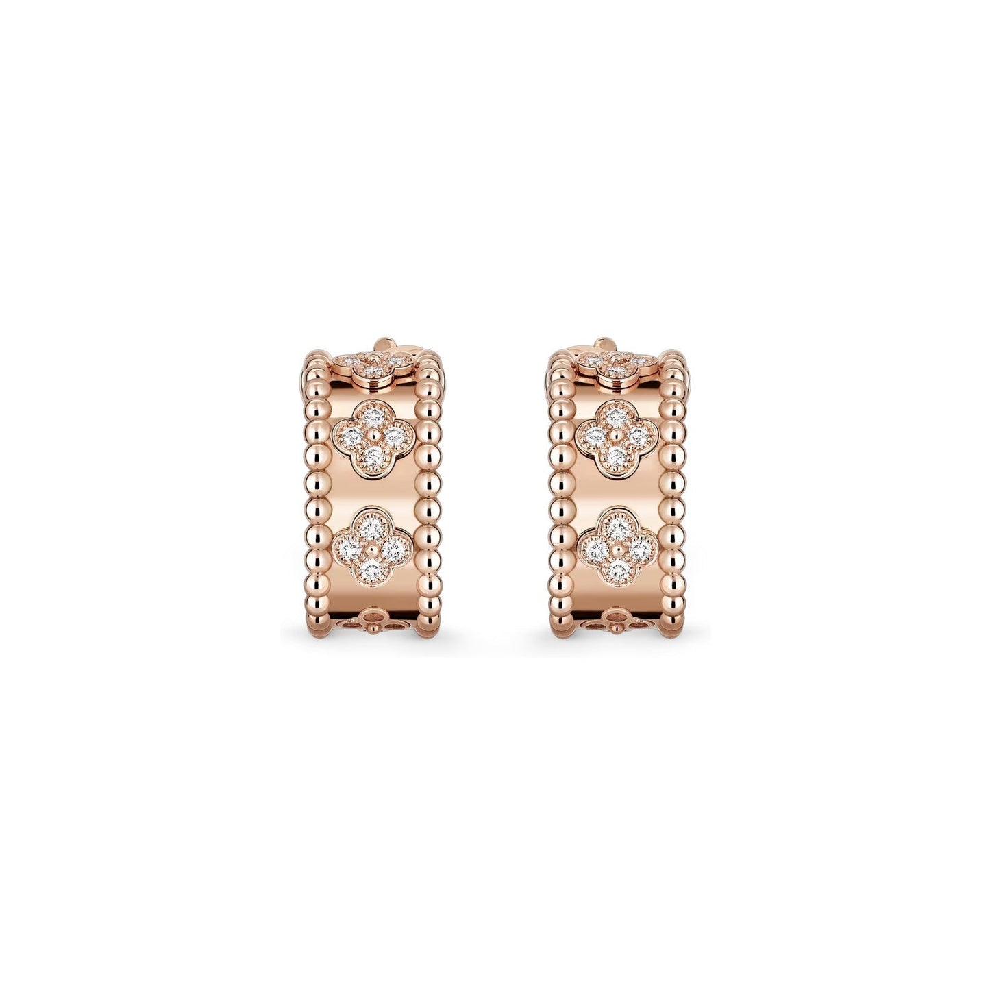 [Riva Jewelry]KALEIDOSCOPE CLOVER HOOP EARRINGS