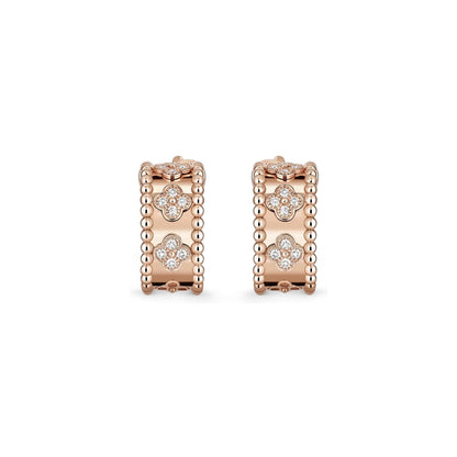 [Riva Jewelry]KALEIDOSCOPE CLOVER HOOP EARRINGS