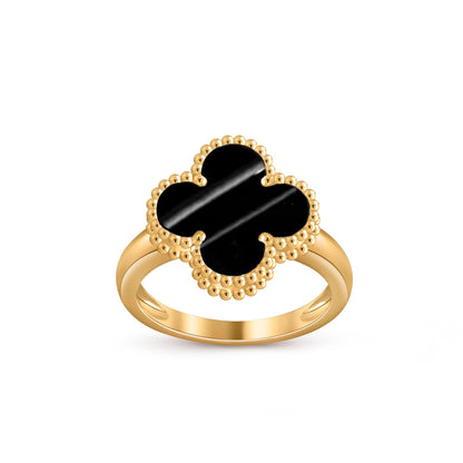 [Riva Jewelry]LUCKY CLOVER VINTAGE GOLD RING COLLECTION