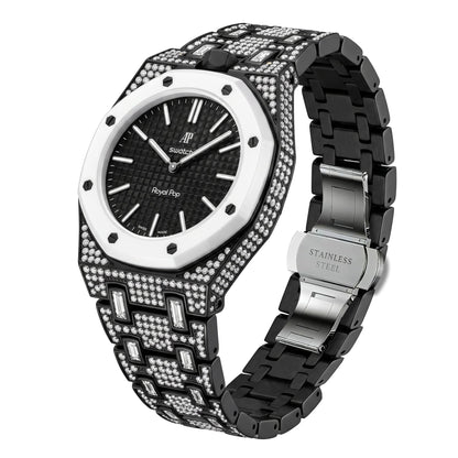 [Riva Jewelry]Royal Oak Pop Exclusive Bioceramic Case & Bioceramic Strap Full Diamond