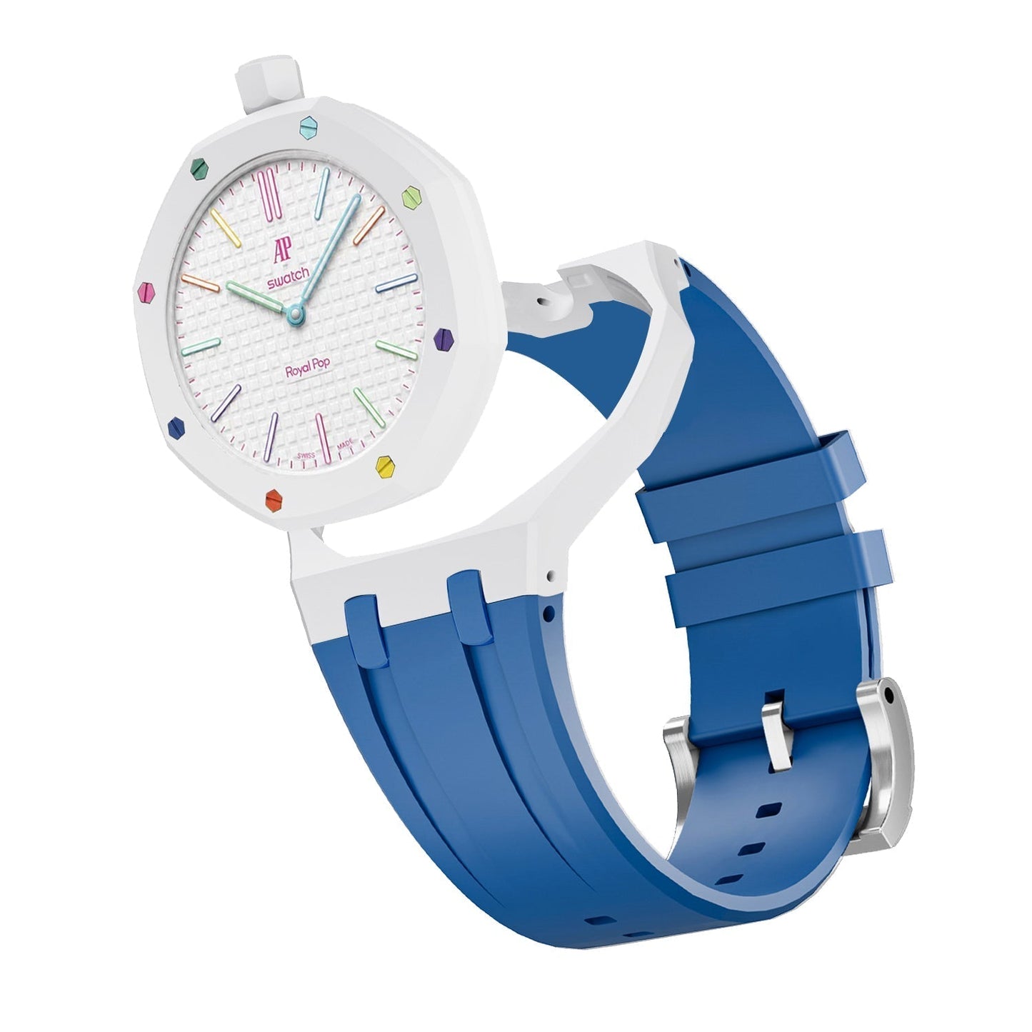[Riva Jewelry]Royal Oak Pop Exclusive Bioceramic Case & Silicone Strap Mix Color