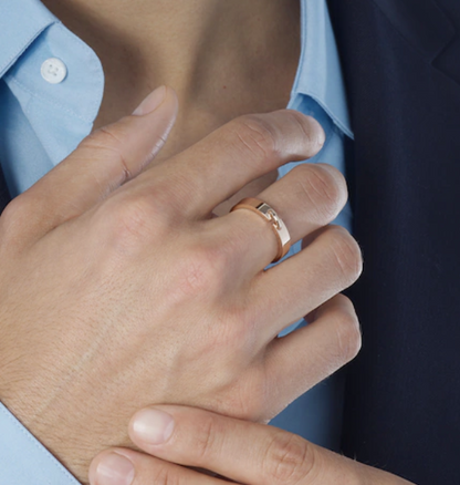 [Riva Jewelry]ALLIANCE LIENS VIDENCE 4MM RING