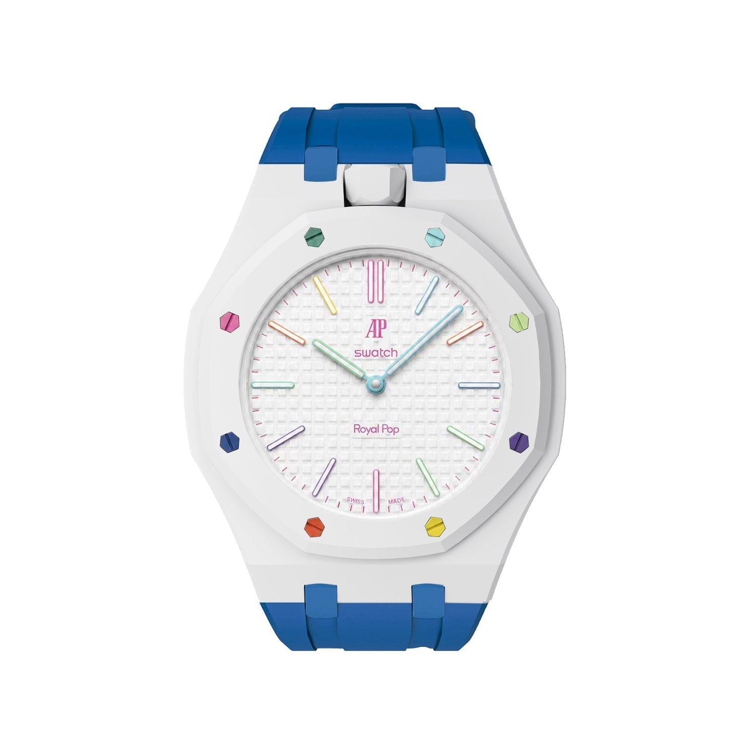[Riva Jewelry]Royal Oak Pop Exclusive Bioceramic Case & Silicone Strap Mix Color