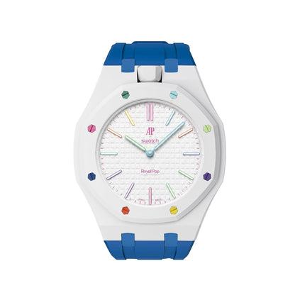 [Riva Jewelry]Royal Oak Pop Exclusive Bioceramic Case & Silicone Strap Mix Color