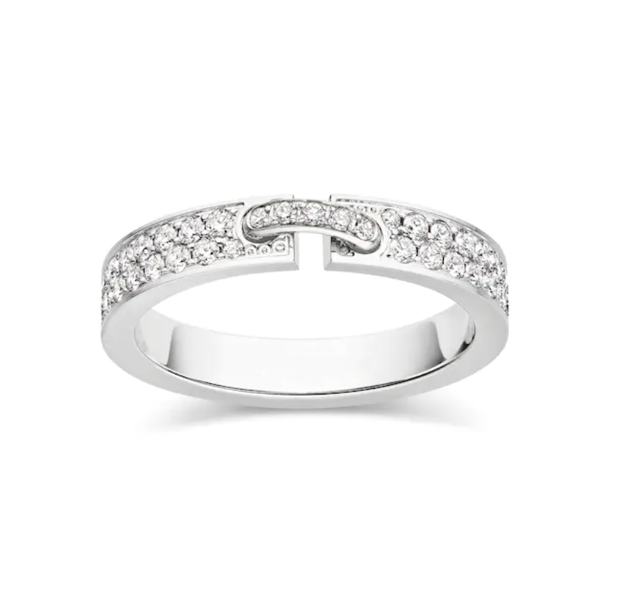 [Riva Jewelry]ALLIANCE LIENS VIDENCE PAVED DIAMOND 4MM RING