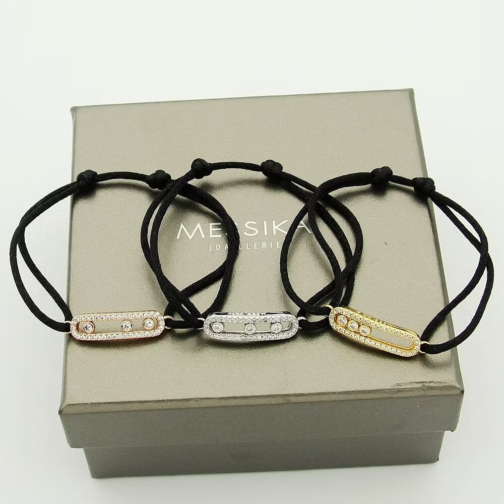 [Riva Jewelry]CARE(S) PAVÉ CORD BRACELET
