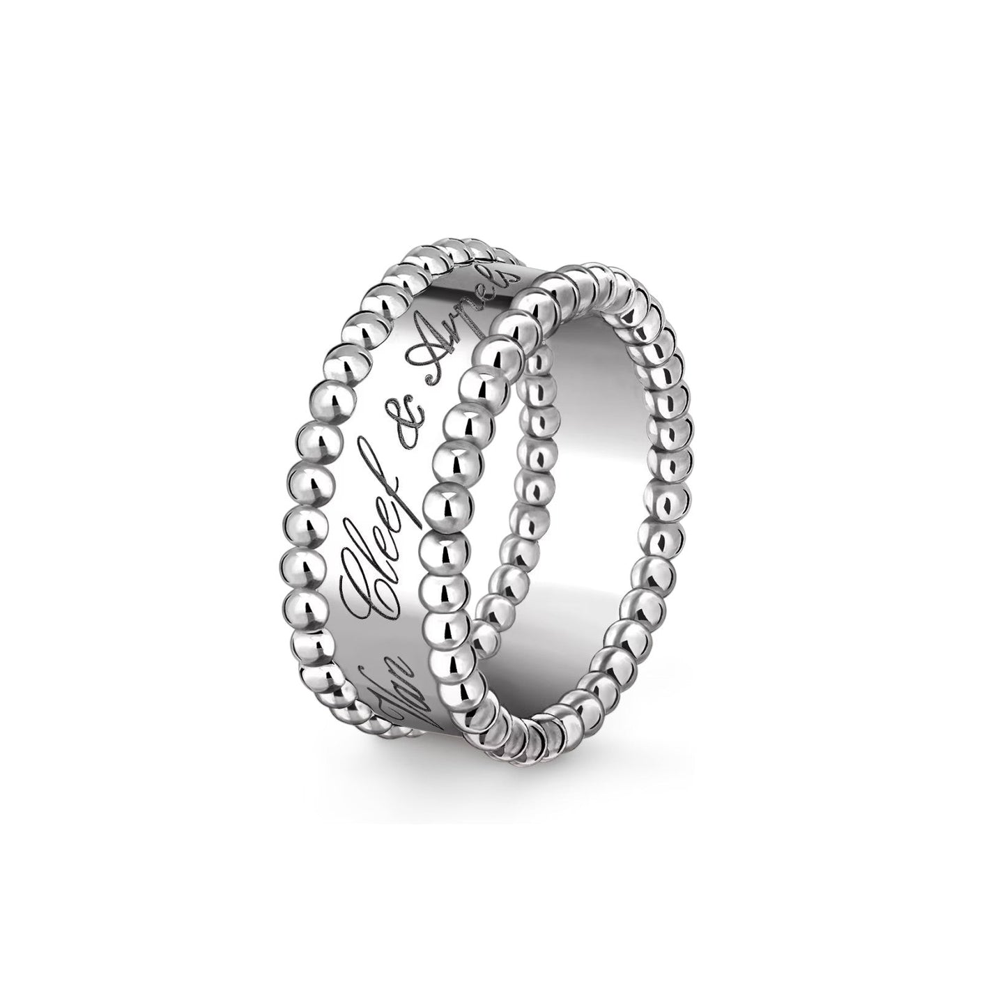 [Riva Jewelry]SIGNATURE DUAL-BEADED BAND RING